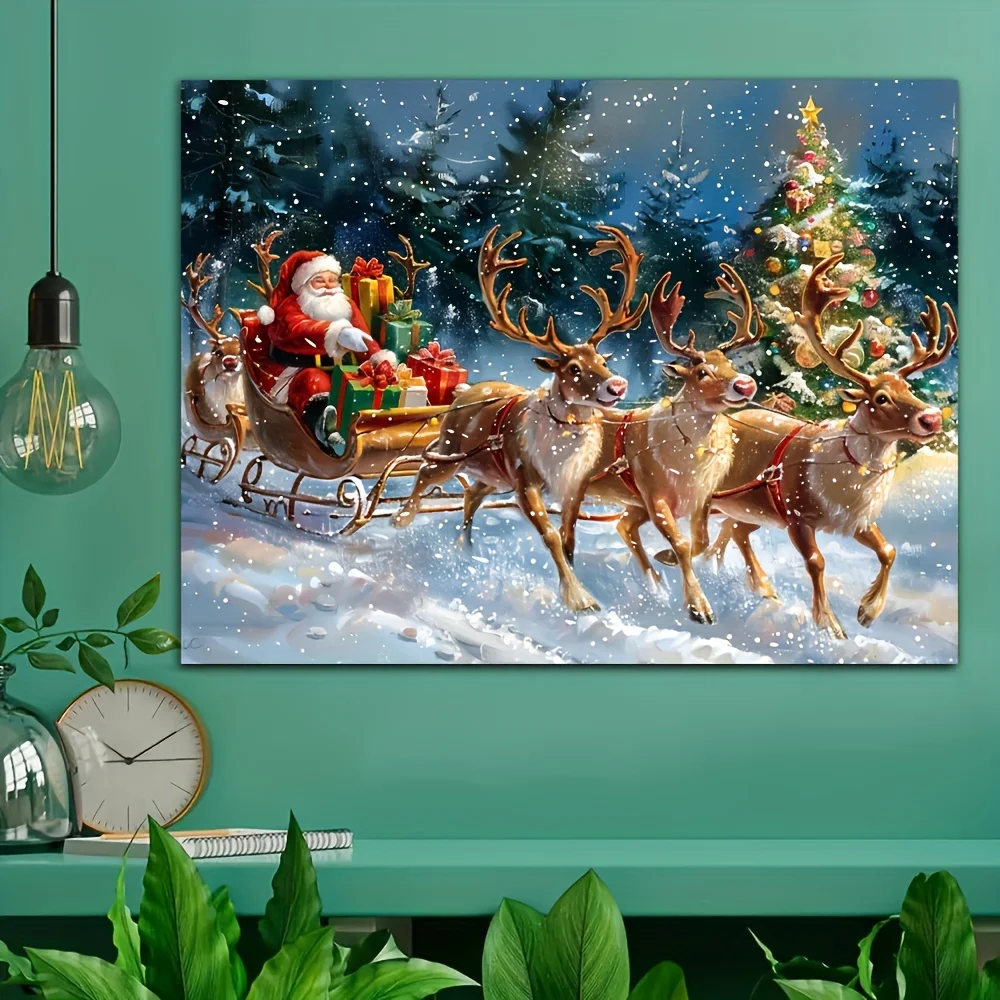 1pc Christmas Santa Sleigh Wall Tapestry, Festive Reindeer & Snow Design for Home Decor, Perfect Xmas Gifts & Charming Presents
1pc Christmas Santa Sleigh Wall Tapestry, Festive Reindeer & Snow Design for Home Decor, Perfect Xmas Gifts & Charming Presents