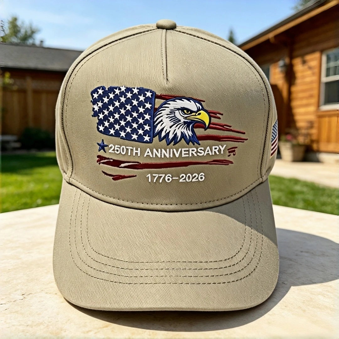 Vintage Distressed US Flag Bald Eagle Embroidery Cap 1776-2026 USA 250th Anniversary Patriotic Adjustable Baseball Hat For Indep
Vintage Distressed US Flag Bald Eagle Embroidery Cap 1776-2026 USA 250th Anniversary Patriotic Adjustable Baseball Hat For Indep