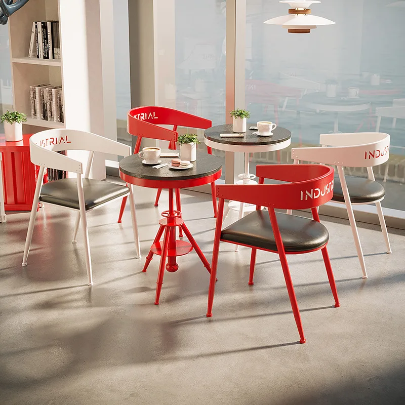 Outdoor industrial wind clear bar club table and chair combination milk tea shop restaurant restaurant commercial barbecue 
Outdoor industrial wind clear bar club table and chair combination milk tea shop restaurant restaurant commercial barbecue