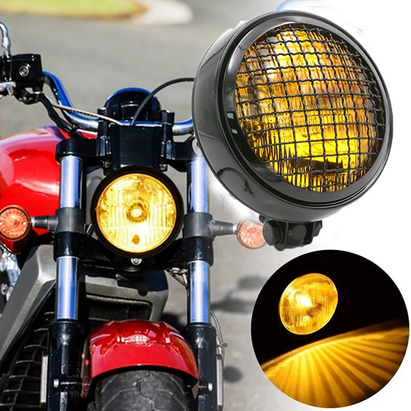 Retro Vintage Motorcycle Universal LED Headlight With Grille Motorcycle Lighting Head Light
Retro Vintage Motorcycle Universal LED Headlight With Grille Motorcycle Lighting Head Light