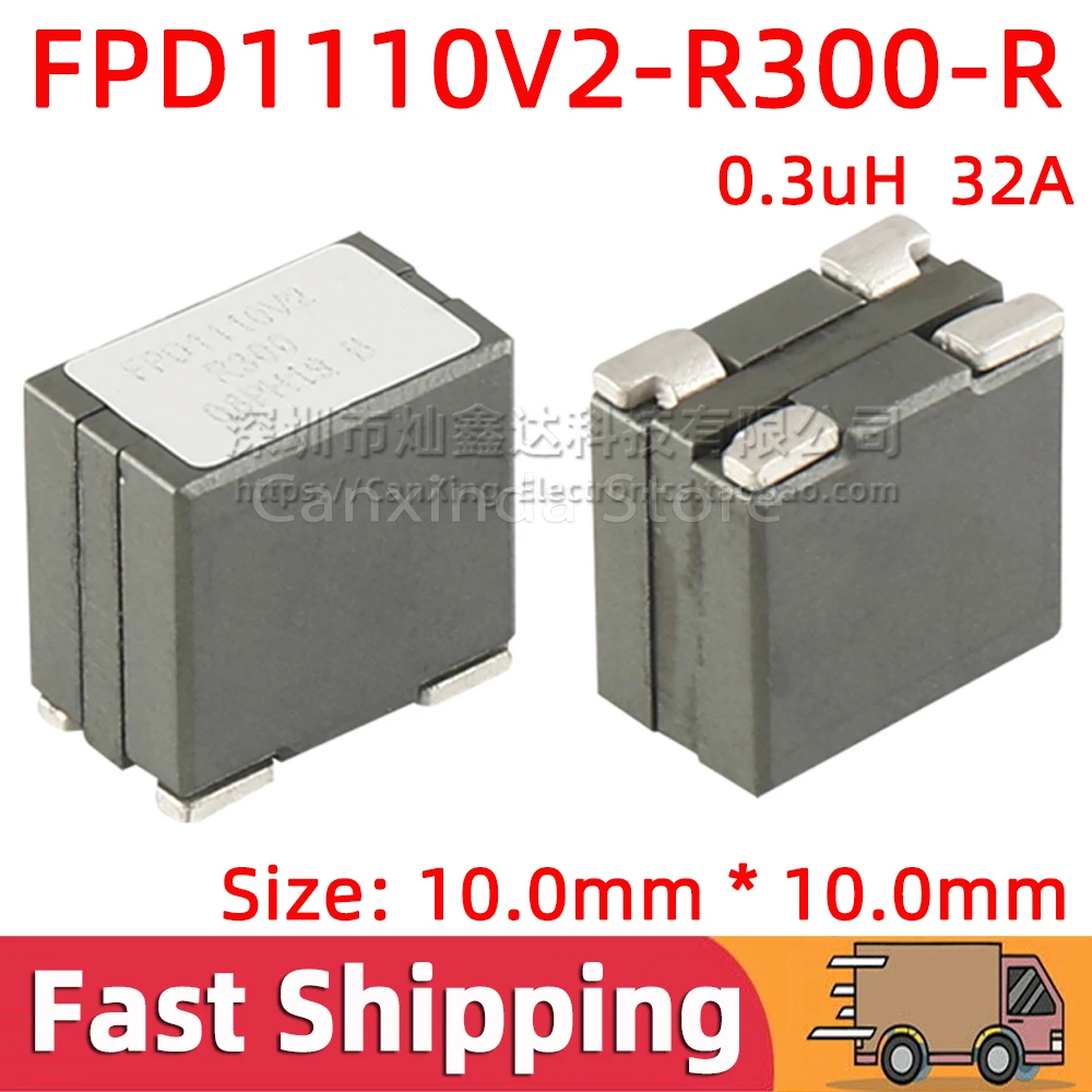 FPD1110V2-R300-R SMD SMT Power Inductor Inductance 0.3uH 32A High Large Current Moulding Dual Winding Shield Filter FPD1110V2
FPD1110V2-R300-R SMD SMT Power Inductor Inductance 0.3uH 32A High Large Current Moulding Dual Winding Shield Filter FPD1110V2