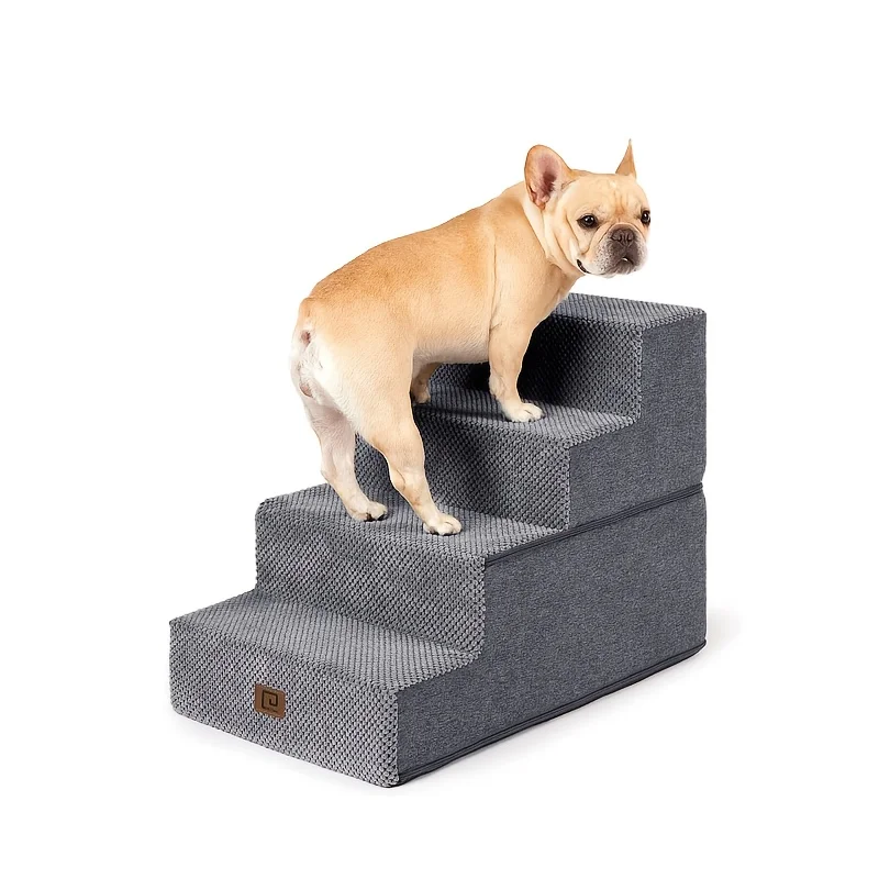 4 or 5-Step Dog Stairs & Pet Ramp with Non-Slip Base - Portable Pet Steps with Washable Cover, Soft Foam ladder for Small, Mediu
4 or 5-Step Dog Stairs & Pet Ramp with Non-Slip Base - Portable Pet Steps with Washable Cover, Soft Foam ladder for Small, Mediu