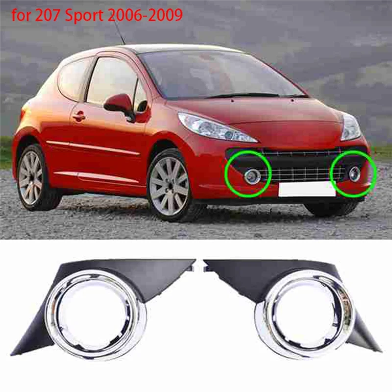 1 Pair Fog Light Cover Chrome Foglights Frame Grill Auto Replacement Accessories For 207 Sport 2006-2009-A28K
1 Pair Fog Light Cover Chrome Foglights Frame Grill Auto Replacement Accessories For 207 Sport 2006-2009-A28K
