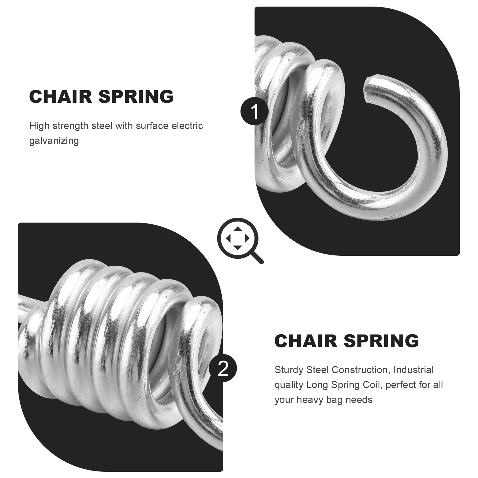 2pcs Heavy Duty Spring for Hammock Chairs Swing Accessories Punching Bags Hanging Plants Sturdy Steel Construction Low Noise
2pcs Heavy Duty Spring for Hammock Chairs Swing Accessories Punching Bags Hanging Plants Sturdy Steel Construction Low Noise
