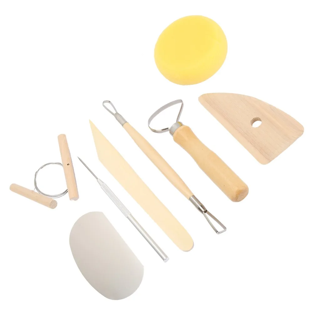 8pcs Double-Sided Clay Sculpting Tools Set Smooth Wooden Handles Carving Tools Pottery Sculpting Set Modeling Tools DIY Pottery
8pcs Double-Sided Clay Sculpting Tools Set Smooth Wooden Handles Carving Tools Pottery Sculpting Set Modeling Tools DIY Pottery