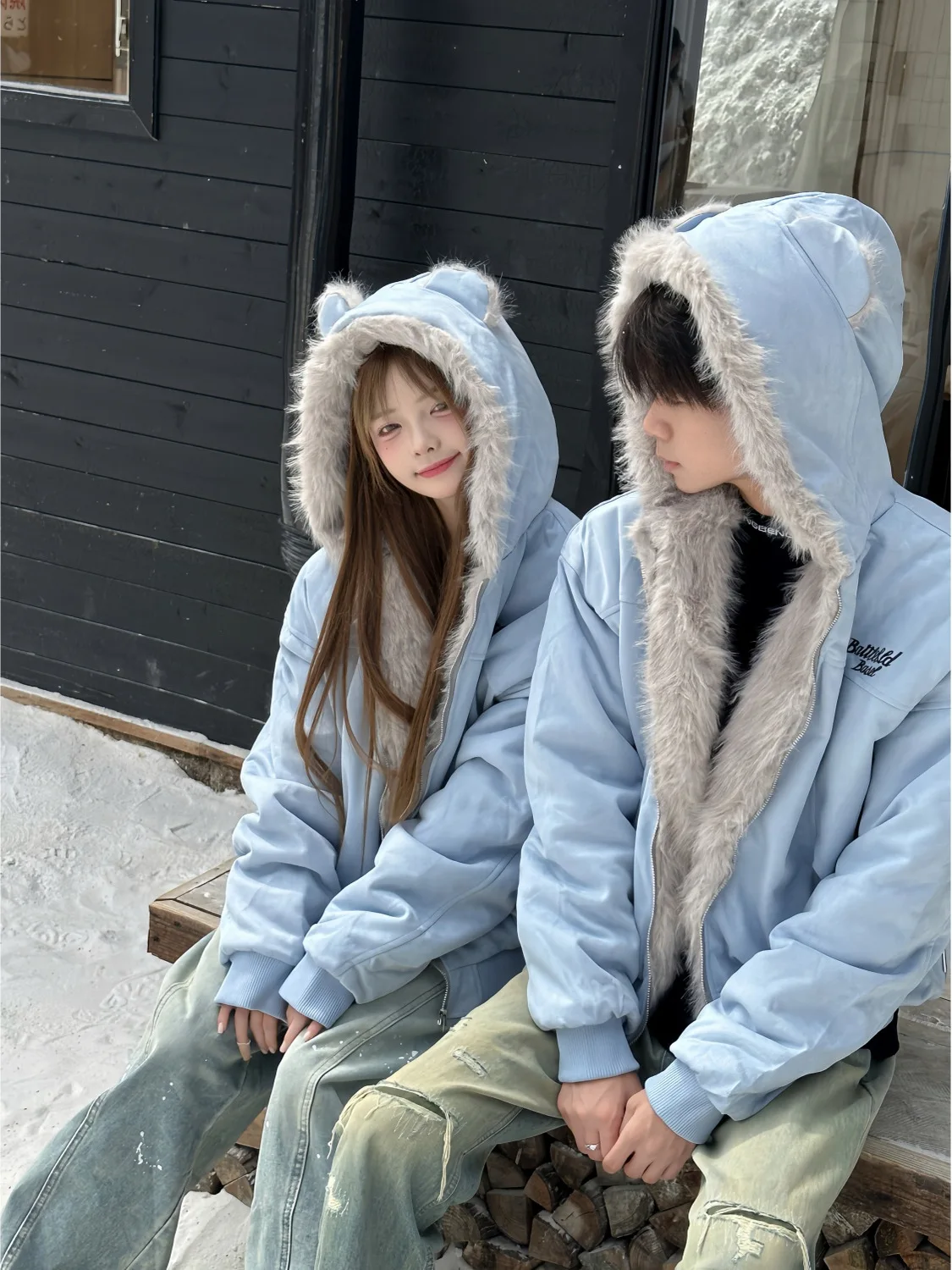 Ladies' Loose Fit Hooded Cotton Jaet Rabbit Ear Mountain Eagle Design Winter Lazy Sle Streetwear Long Sve Zipper Closure
Ladies' Loose Fit Hooded Cotton Jaet Rabbit Ear Mountain Eagle Design Winter Lazy Sle Streetwear Long Sve Zipper Closure