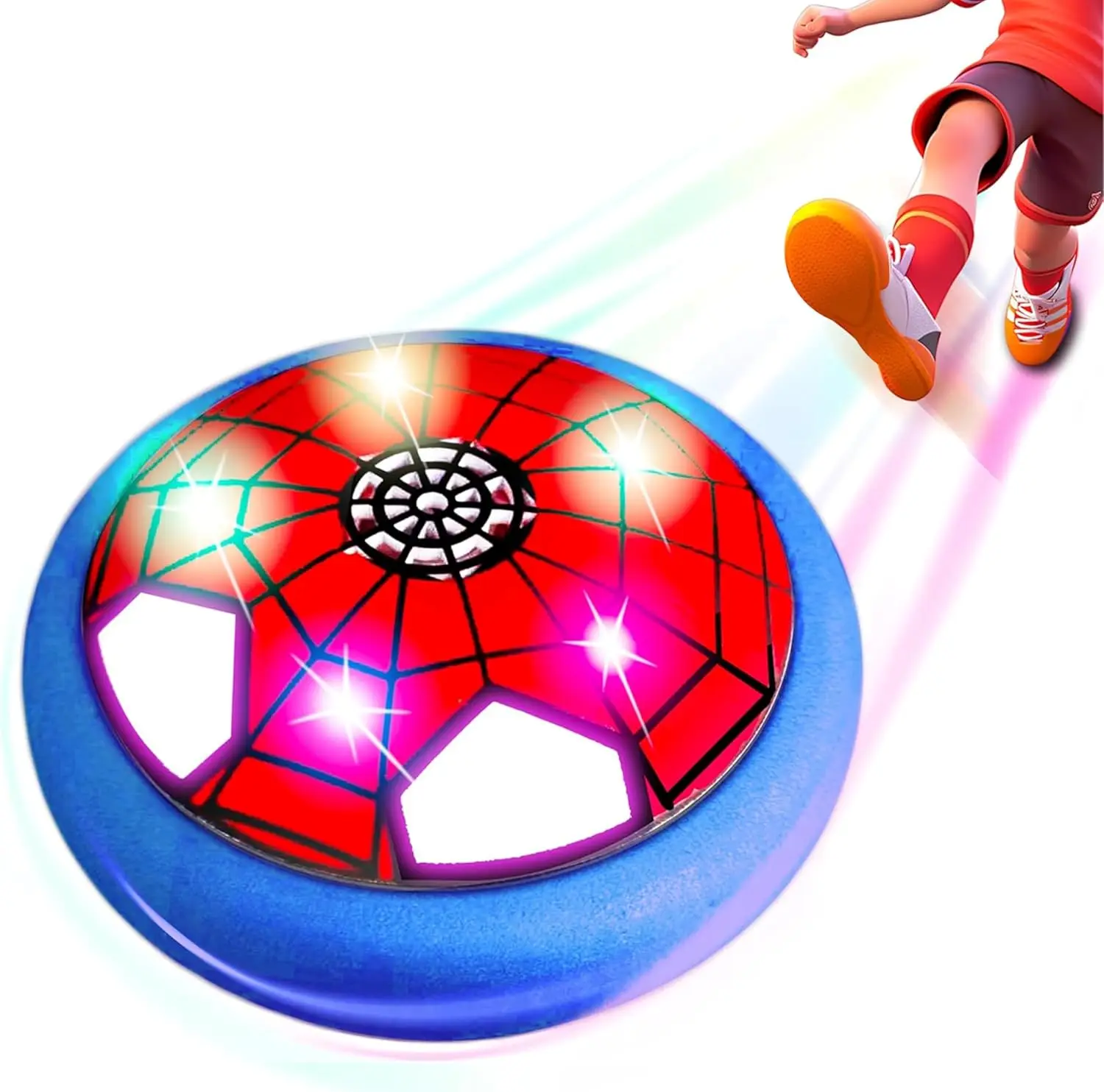 Indoor Hover Soccer Ball Toy with LED Lights Foam Bumper for Kids Age 4-10
Indoor Hover Soccer Ball Toy with LED Lights Foam Bumper for Kids Age 4-10
