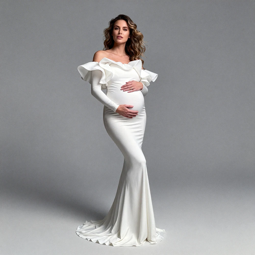 Elegant White Mermaid Maternity Photoshoot Dresses for Special Occasions Pregnancy Photoshoot Outfit Long Dress for Photo Shoot
Elegant White Mermaid Maternity Photoshoot Dresses for Special Occasions Pregnancy Photoshoot Outfit Long Dress for Photo Shoot