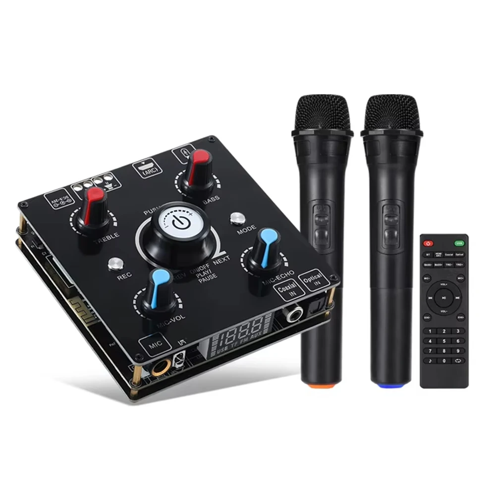A03R! Dual Microphone Karaoke Machine Bluetooth 5.0 Sound Power Amplifier Integrated Amp & U-Disk Player Home Audio Subwoofer
A03R! Dual Microphone Karaoke Machine Bluetooth 5.0 Sound Power Amplifier Integrated Amp & U-Disk Player Home Audio Subwoofer