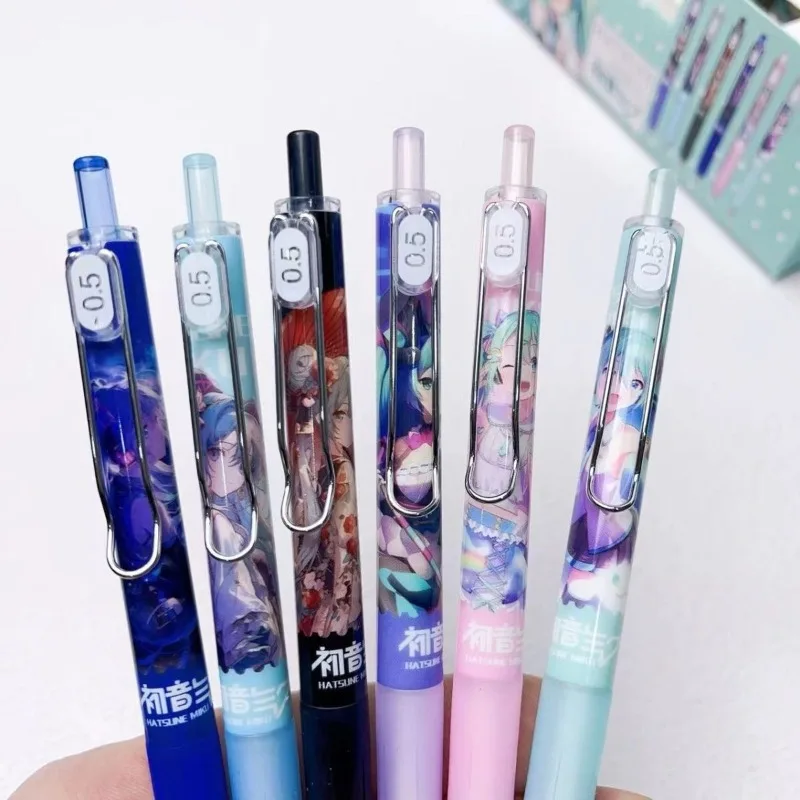Hatsune Miku Animation Creative Cute Black Press Pen Student Kawaii Cartoon Girl Heart Speed Dry 0.5mm Gel Pen Blind Box Gift
Hatsune Miku Animation Creative Cute Black Press Pen Student Kawaii Cartoon Girl Heart Speed Dry 0.5mm Gel Pen Blind Box Gift