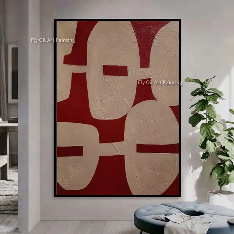Простой дизайн, красный и бежевый абстрактный холст, толстая картина маслом, ручная роспись, новая работа, оранжевый, серый, настенный художественный декор для дома
Простой дизайн, красный и бежевый абстрактный холст, толстая картина маслом, ручная роспись, новая работа, оранжевый, серый, настенный художественный декор для дома