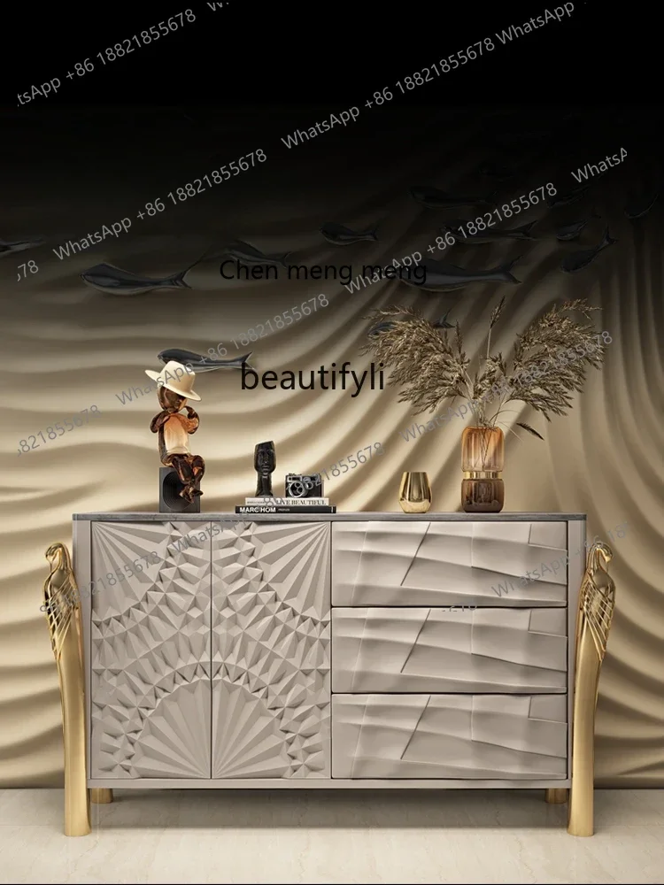 ss7304 Italian Solid Wood Stone Plate Sideboard Cabinet Minimalist Entrance Cabinet Light Luxury and Simplicity Locker
ss7304 Italian Solid Wood Stone Plate Sideboard Cabinet Minimalist Entrance Cabinet Light Luxury and Simplicity Locker