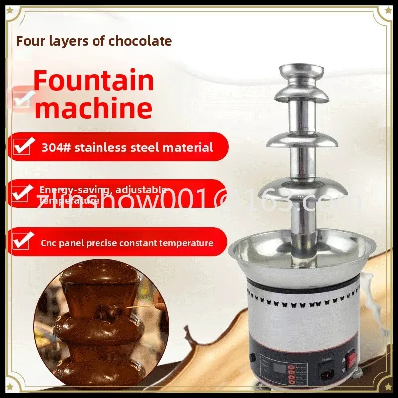 4-Layer Chocolate Fountain Machine Spray Tower Commercial Chocolate Fountain Machine Hot Pot Waterfall Machine
4-Layer Chocolate Fountain Machine Spray Tower Commercial Chocolate Fountain Machine Hot Pot Waterfall Machine