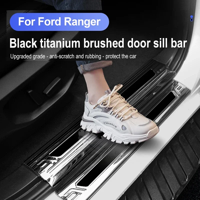 Для Ford Ranger T9 2023 2024, наклейки на пороги автомобиля из углеродного волокна, противоскользящие наклейки, накладки на порог, аксессуары для педалей
Для Ford Ranger T9 2023 2024, наклейки на пороги автомобиля из углеродного волокна, противоскользящие наклейки, накладки на порог, аксессуары для педалей