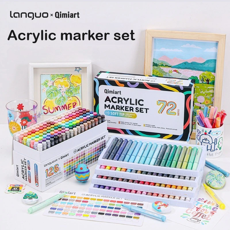 New 9/126 Colors Acrylic Paint Markers Set Painting Pen Art Markers Graffiti for Disc Case Stone Stationery Art School Supplies
New 9/126 Colors Acrylic Paint Markers Set Painting Pen Art Markers Graffiti for Disc Case Stone Stationery Art School Supplies