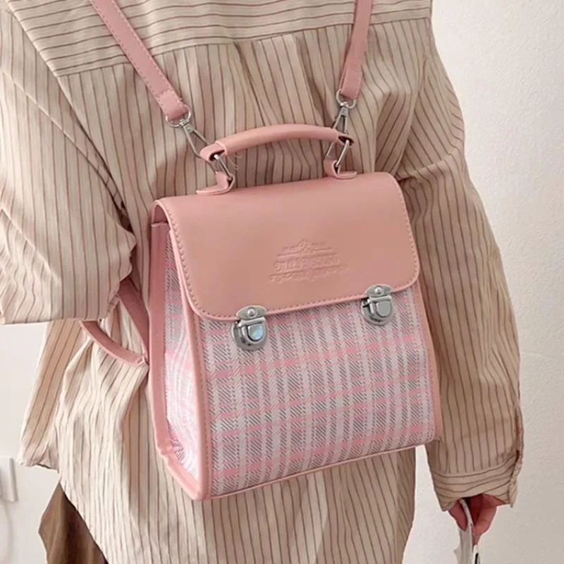 Xiuya College Style Womens Backpack Plaid Cute Pink Sweet Korean Fashion Student Backpack Casual Leather New Female Shoulder Bag
Xiuya College Style Womens Backpack Plaid Cute Pink Sweet Korean Fashion Student Backpack Casual Leather New Female Shoulder Bag