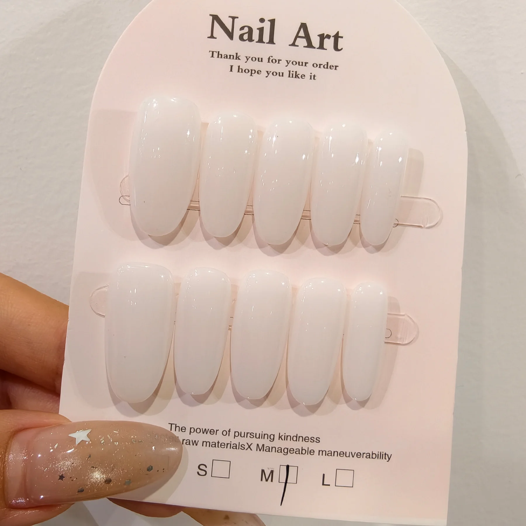10pcs White Gradient Handmade Nails Cat Eye Press on Nail Median Ellipse Full Coverage Nail Tips for Women&Girl False Nail
10pcs White Gradient Handmade Nails Cat Eye Press on Nail Median Ellipse Full Coverage Nail Tips for Women&Girl False Nail