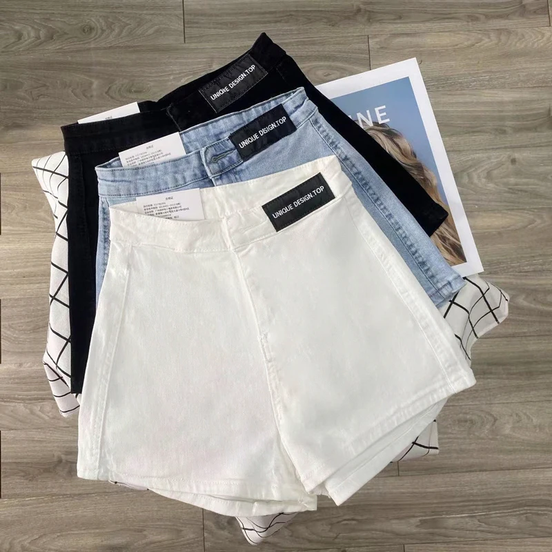 High Waist Slim Fit Denim Shorts Women's Elastic Popular Black White Blue Three Colors Hot Pants Summer New Arrival Jeans
High Waist Slim Fit Denim Shorts Women's Elastic Popular Black White Blue Three Colors Hot Pants Summer New Arrival Jeans