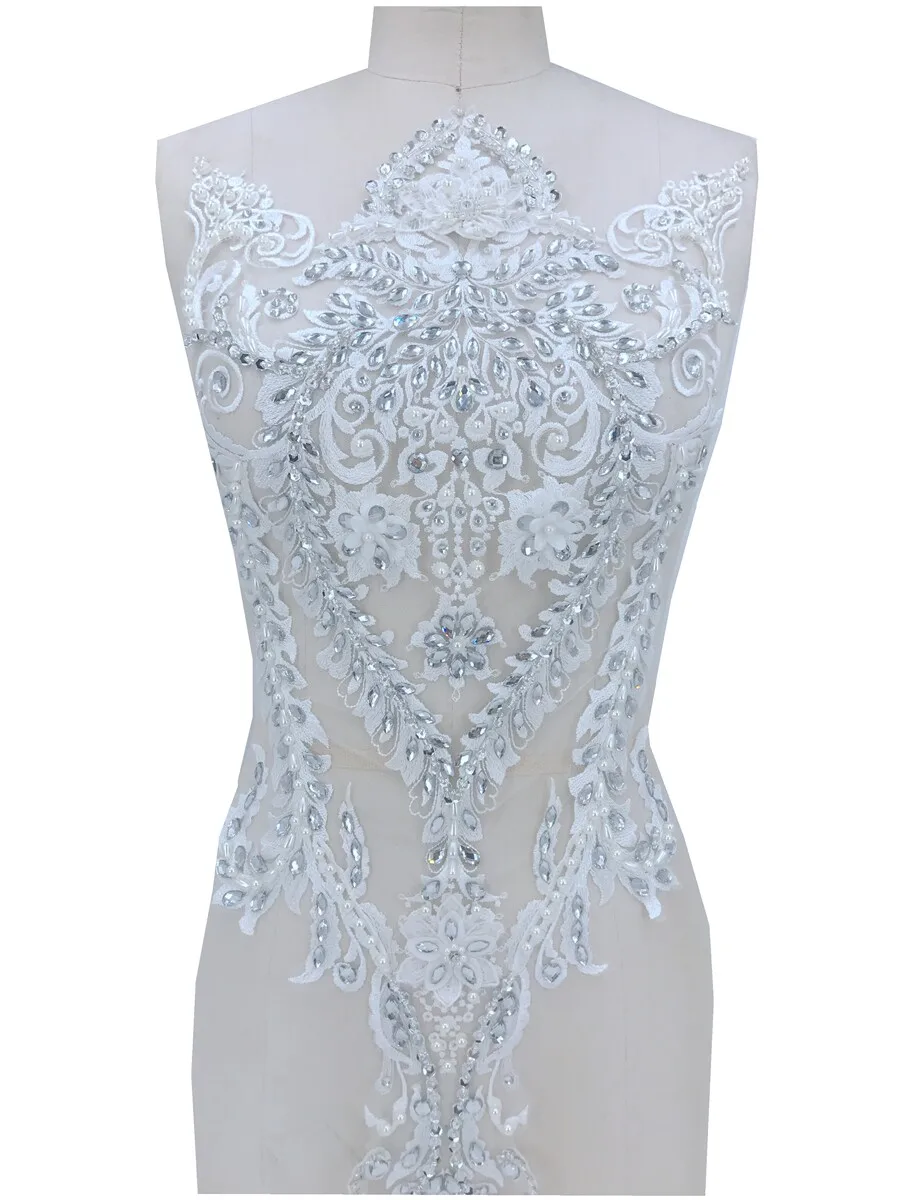 DIY Wedding Dress Appliqued Fashion Craft Accessories Hand-Sewn Rhinestone Patches Sparkly Embellishments Fabric
DIY Wedding Dress Appliqued Fashion Craft Accessories Hand-Sewn Rhinestone Patches Sparkly Embellishments Fabric