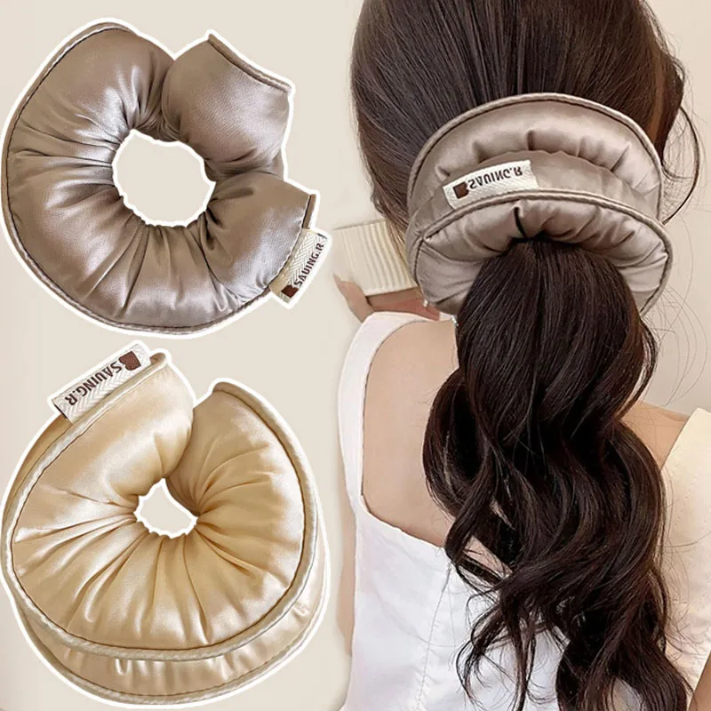 Solid Colors Large Sleeping Ponytail Holder Elastic Soft Satin Filled Cotton Hair Scrunchies for Women Girls Hair Accessories
Solid Colors Large Sleeping Ponytail Holder Elastic Soft Satin Filled Cotton Hair Scrunchies for Women Girls Hair Accessories