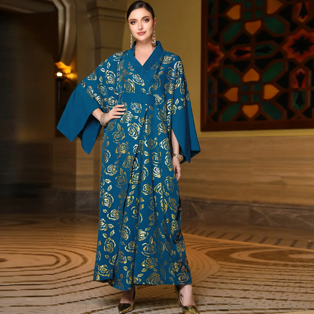 Eid Ramadan Muslim Abaya Women Party Dress Rose Bronzing Stand Collar Prayer Morocco Abayas Gowns Dubai Arabic Robe Vestidos
Eid Ramadan Muslim Abaya Women Party Dress Rose Bronzing Stand Collar Prayer Morocco Abayas Gowns Dubai Arabic Robe Vestidos