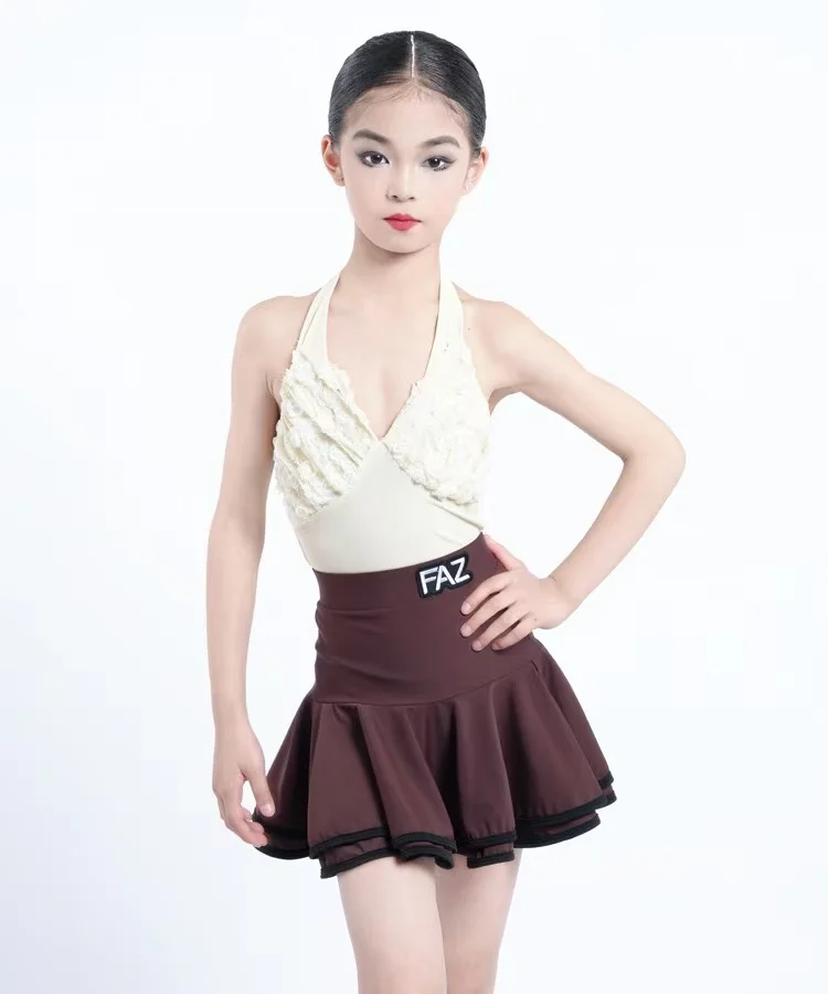 New Children's Latin Dance Practice Girls Professional Training kids Performance Dance Practice Suit girl dancing two-piece set
New Children's Latin Dance Practice Girls Professional Training kids Performance Dance Practice Suit girl dancing two-piece set
