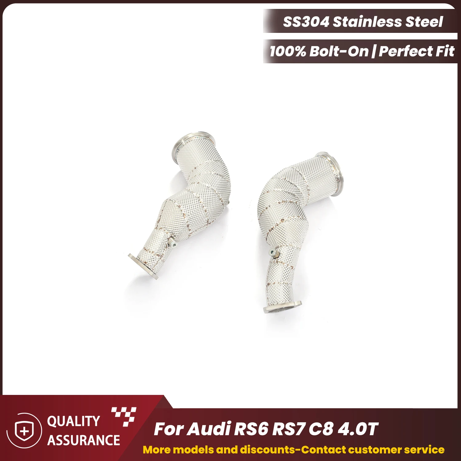 ECCF Sports Downpipe With Heat Shield For Audi RS6 RS7 C8 4.0T Aggressive Exhaust Sound High Flow Easy Installation
ECCF Sports Downpipe With Heat Shield For Audi RS6 RS7 C8 4.0T Aggressive Exhaust Sound High Flow Easy Installation