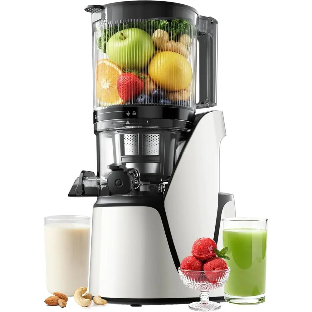 Juicer hines, 3-in-1 Cold PrJuicer with 6.5" Extra Large Chute, 100oz Large acity, AC Motor, Makes Juice, Nut Milk & Sorbet, Bri
Juicer hines, 3-in-1 Cold PrJuicer with 6.5" Extra Large Chute, 100oz Large acity, AC Motor, Makes Juice, Nut Milk & Sorbet, Bri