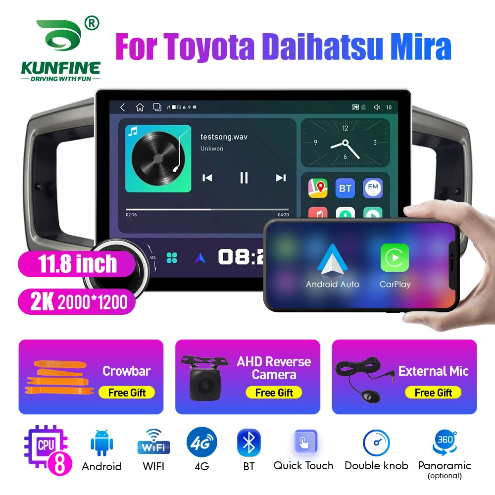 11.8 Inch 2K Double Knobs 2 Din Car Radio For Honda Mira Car Radio DVD Multimedia Video Player Android Auto Carplay
11.8 Inch 2K Double Knobs 2 Din Car Radio For Honda Mira Car Radio DVD Multimedia Video Player Android Auto Carplay