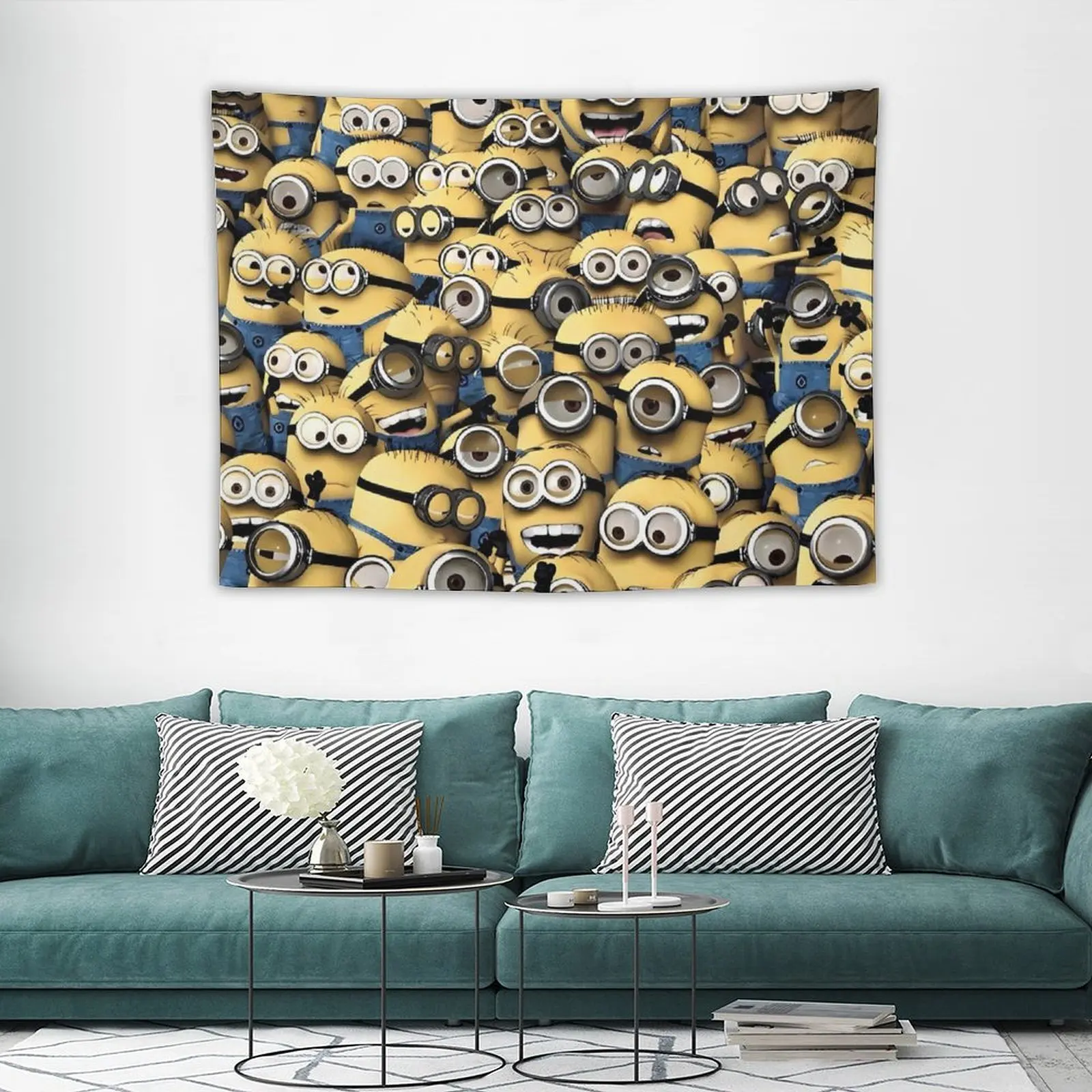 Cute Minions Cartoon Tapestry To Hang Yellow Big Eyes Tapestries Fashion Living Room Bedroom Background Cloth Wall Decoration
Cute Minions Cartoon Tapestry To Hang Yellow Big Eyes Tapestries Fashion Living Room Bedroom Background Cloth Wall Decoration