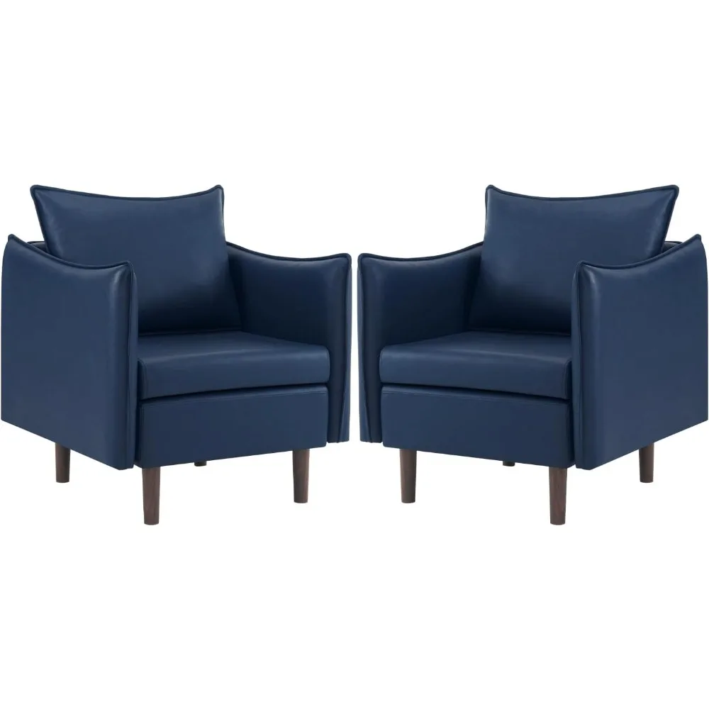 Century Modern Armchair Club Lounge Chair with Removable Pillow & Sturdy Legs for Living Room, Bedroom, Reception, Office (Blue)
Century Modern Armchair Club Lounge Chair with Removable Pillow & Sturdy Legs for Living Room, Bedroom, Reception, Office (Blue)