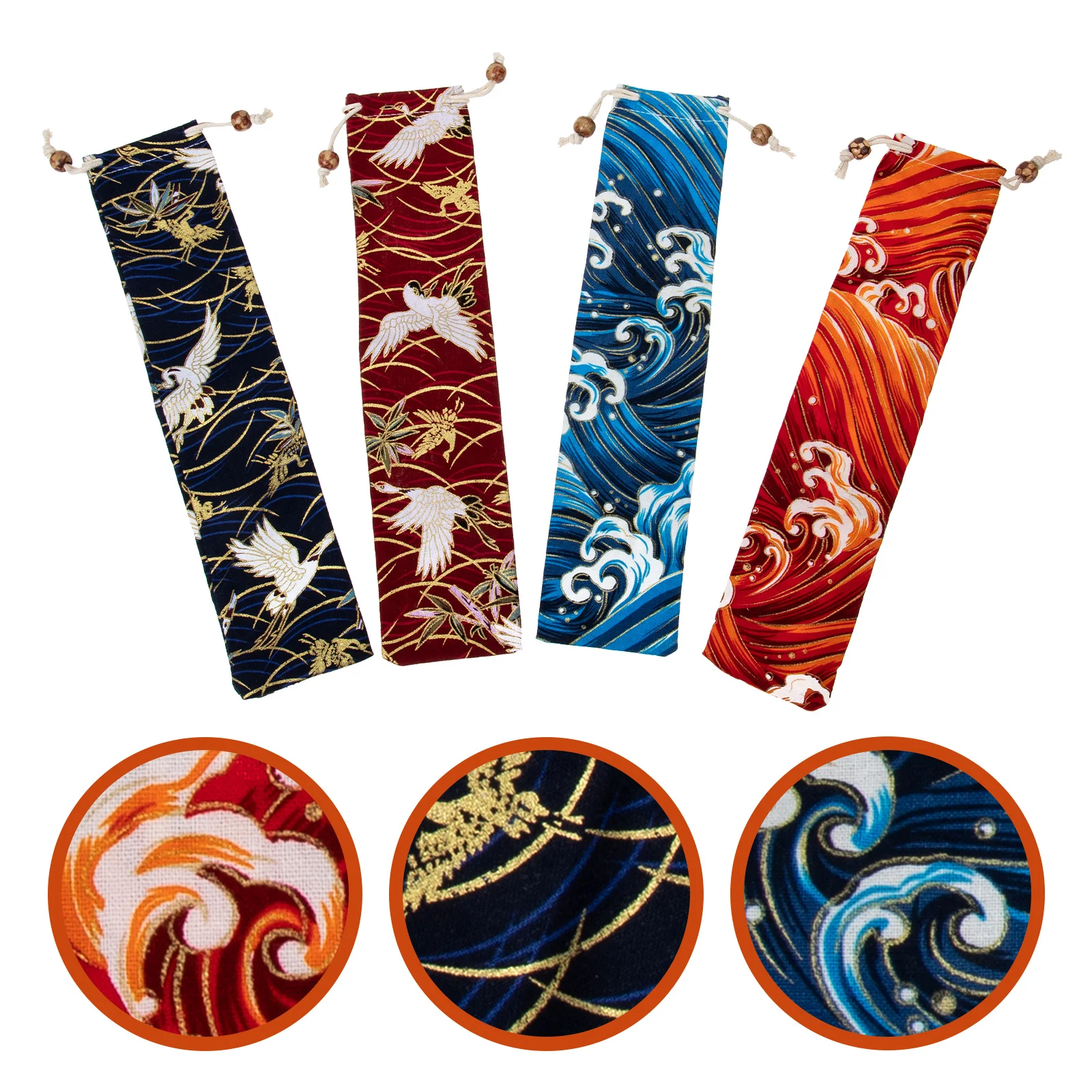 4 Pcs Drawstring Bag Cloth Tableware Bags Utensils Storage Japanese Style Fan Cutlery Pouches Fork Fans Portable
4 Pcs Drawstring Bag Cloth Tableware Bags Utensils Storage Japanese Style Fan Cutlery Pouches Fork Fans Portable