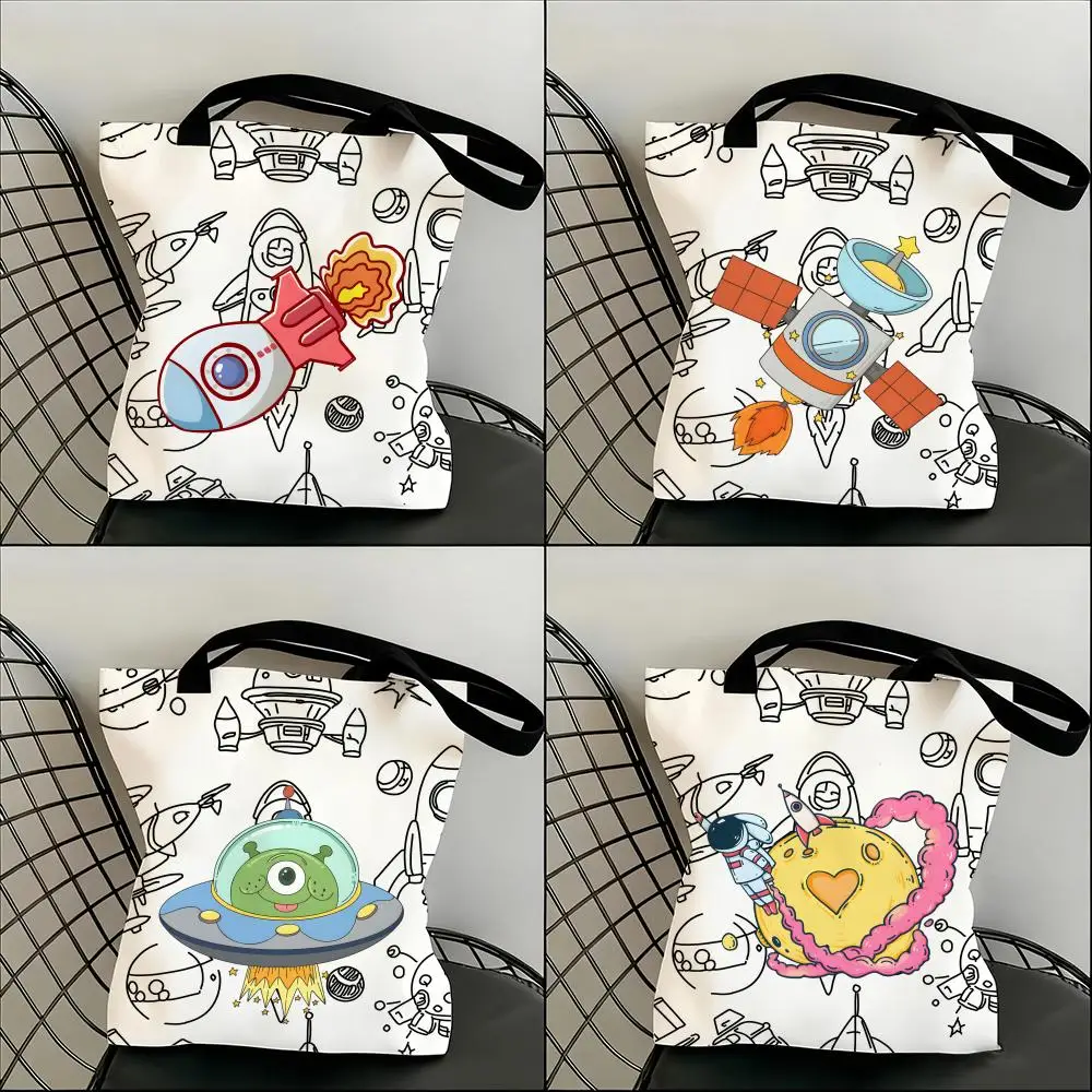 Cool Astronaut anime Storage Bags Lightweight Canvas Shoulder Shopper Fashionable Eco Multi Use Tote with Large Capacity
Cool Astronaut anime Storage Bags Lightweight Canvas Shoulder Shopper Fashionable Eco Multi Use Tote with Large Capacity