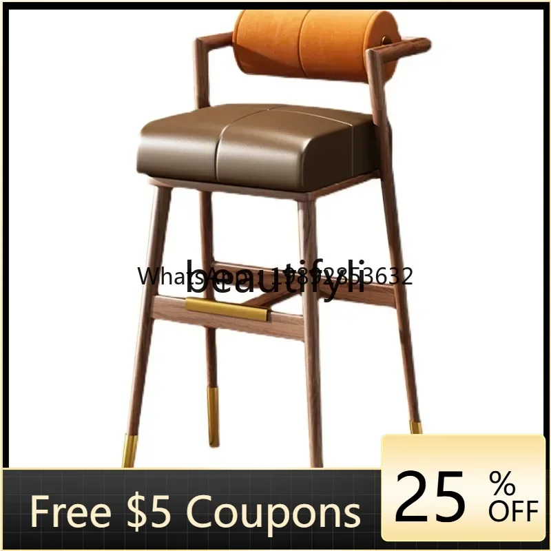 FF Retro solid wood backrest bar chair home bar chair island chair
FF Retro solid wood backrest bar chair home bar chair island chair