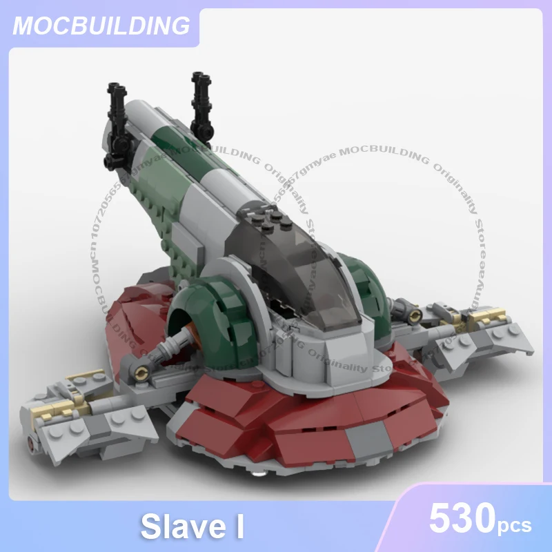 MOC Building Blocks Slave I Model DIY Assemble Bricks Space Display Creative Collection Educational Birthday Toys Gifts 530PCS
MOC Building Blocks Slave I Model DIY Assemble Bricks Space Display Creative Collection Educational Birthday Toys Gifts 530PCS
