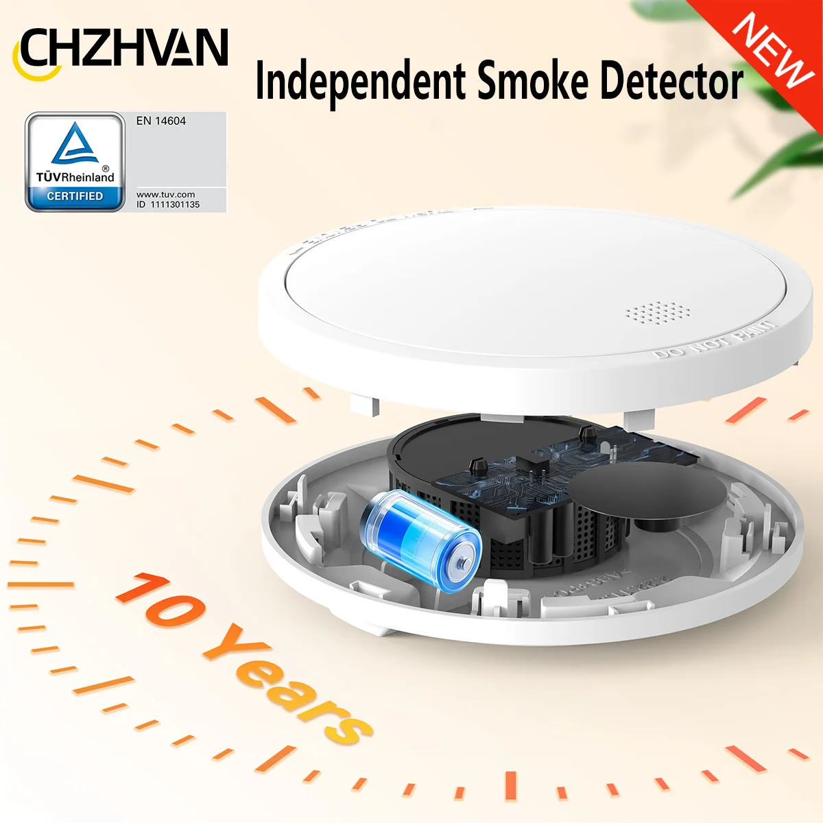 CHZHVAN Independent Smoke Detector built-in 10 Year battery Smoke Alarm for Home security protection system Fire Detector Alarm
CHZHVAN Independent Smoke Detector built-in 10 Year battery Smoke Alarm for Home security protection system Fire Detector Alarm