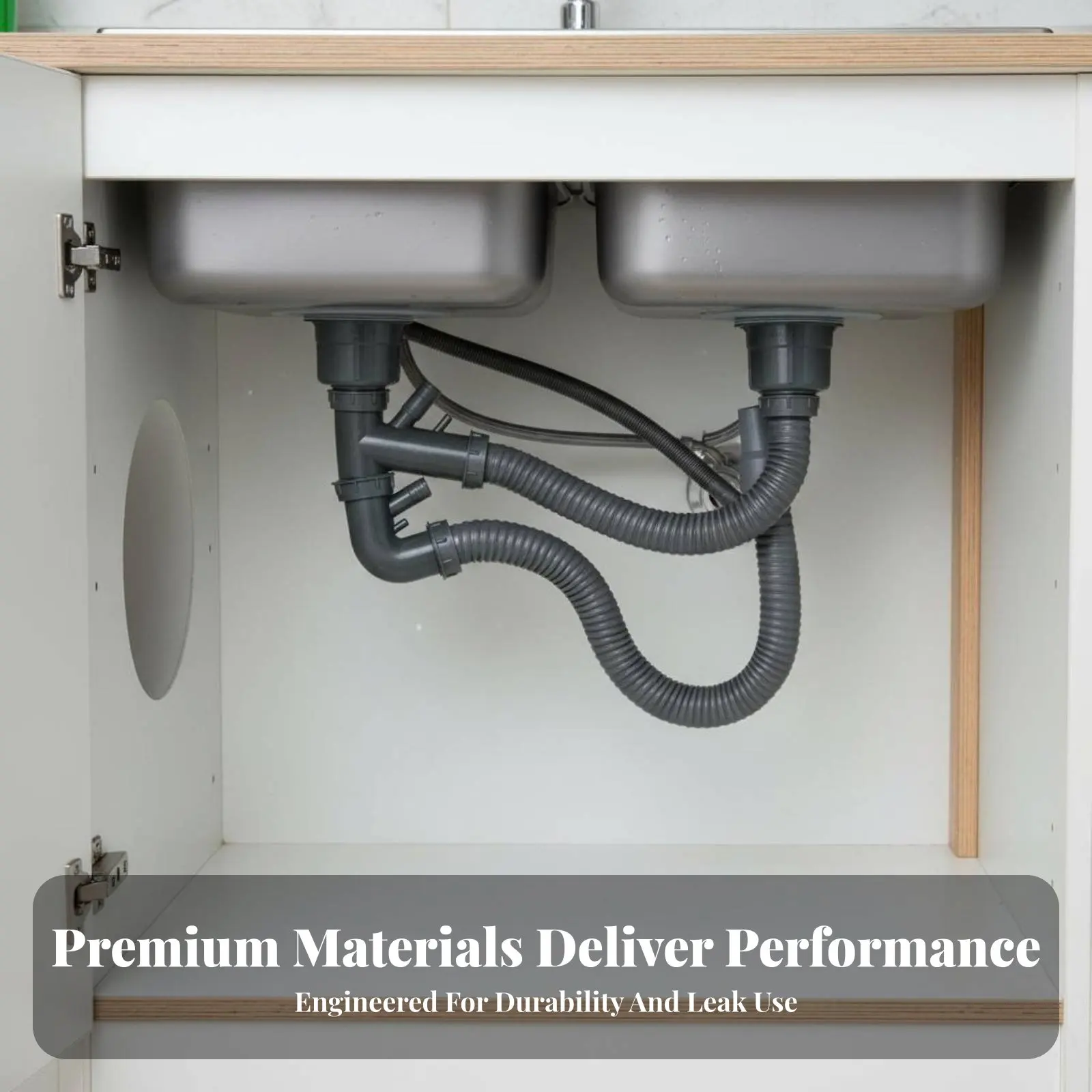 Kitchen Sink Drain Pipe Set Easy Installation Universal Sink Drain Assembly Anti-Odor Space Saving for Laundry Room
Kitchen Sink Drain Pipe Set Easy Installation Universal Sink Drain Assembly Anti-Odor Space Saving for Laundry Room