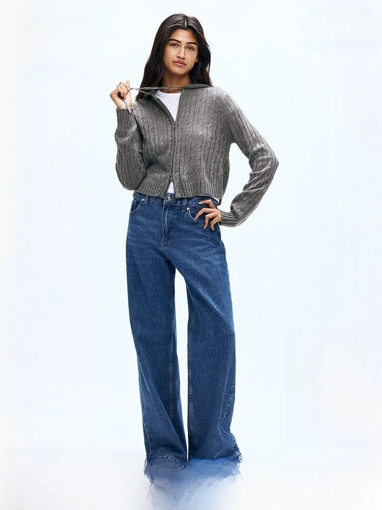 Модный вязаный кардиган на молнии с капюшоном HM для женщин, зимний, повседневный, приталенный, тонкий, простой дизайн, полиэстер
Модный вязаный кардиган на молнии с капюшоном HM для женщин, зимний, повседневный, приталенный, тонкий, простой дизайн, полиэстер