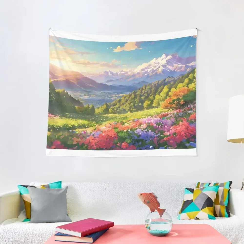 Floral Mountain Anime Landscape Tapestry Custom Room Design Bedroom Deco Tapestry
Floral Mountain Anime Landscape Tapestry Custom Room Design Bedroom Deco Tapestry