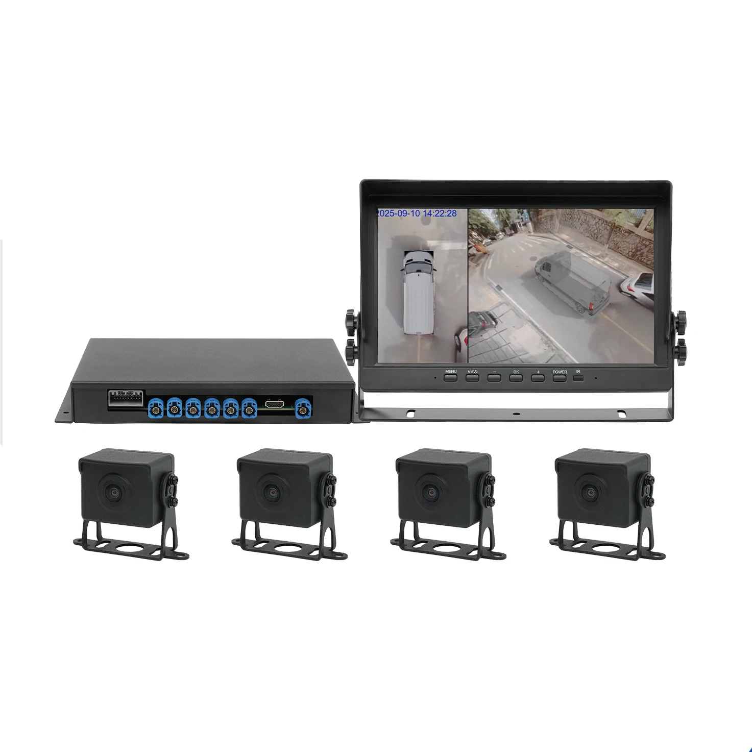 3D 360 Degree Bird View DVR Recorder Camper Van RV Motorhome All Around View System
3D 360 Degree Bird View DVR Recorder Camper Van RV Motorhome All Around View System