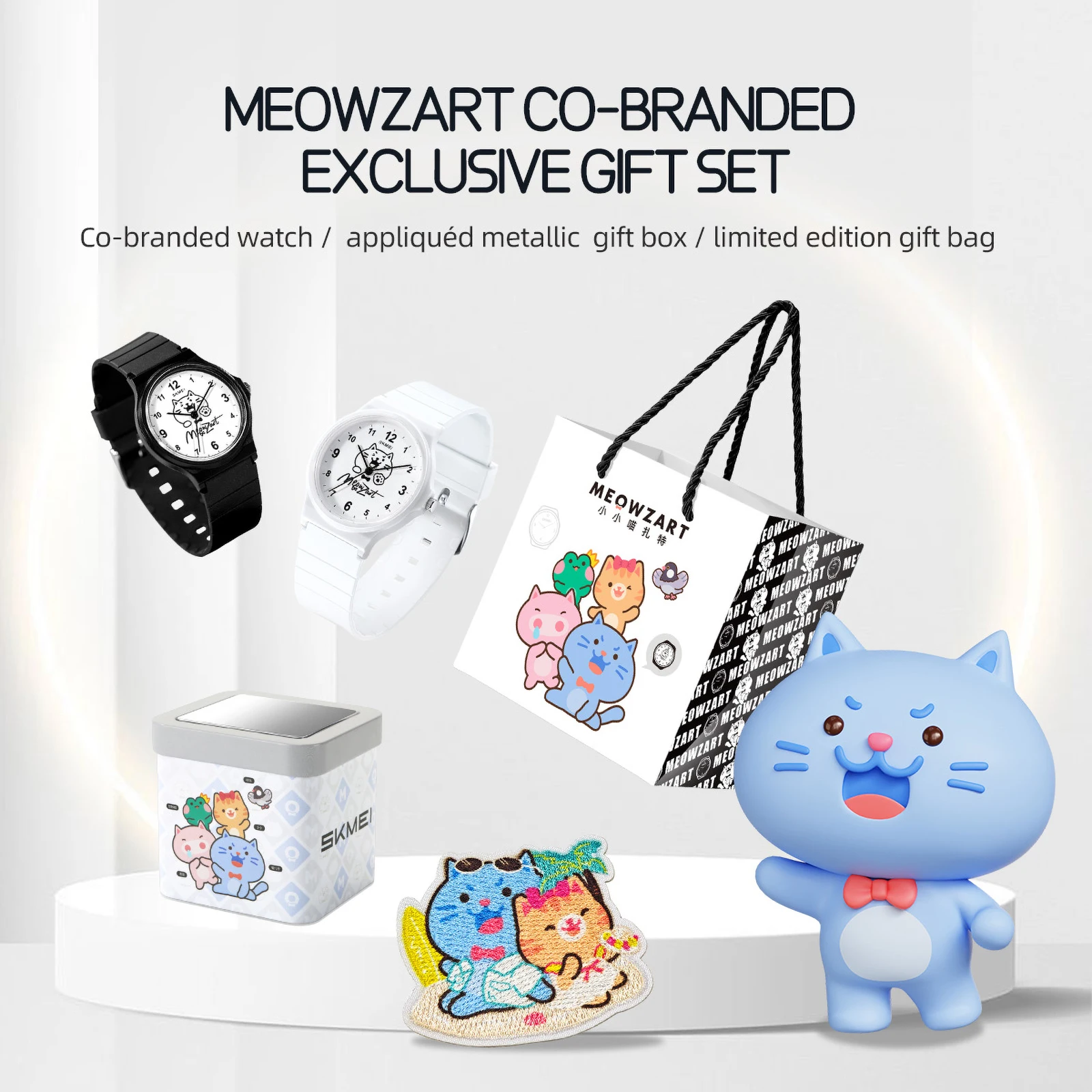 SKMEI 7801 Sports Quartz Watch 3Bar Waterproof Wristwatch MEOWZART Co-brand Fashion Clock Daily Outfit Wearing Decor W/ Iron Box
SKMEI 7801 Sports Quartz Watch 3Bar Waterproof Wristwatch MEOWZART Co-brand Fashion Clock Daily Outfit Wearing Decor W/ Iron Box