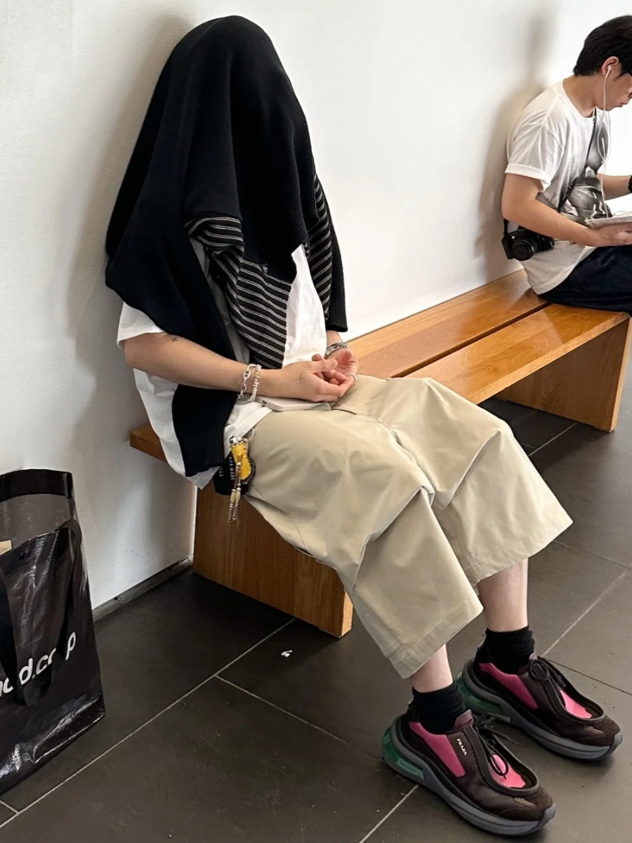 Мужские и женские рабочие брюки NonnonD, плиссированные, свободного кроя, в японском стиле, из хлопка, повседневные, прямые, летние
Мужские и женские рабочие брюки NonnonD, плиссированные, свободного кроя, в японском стиле, из хлопка, повседневные, прямые, летние