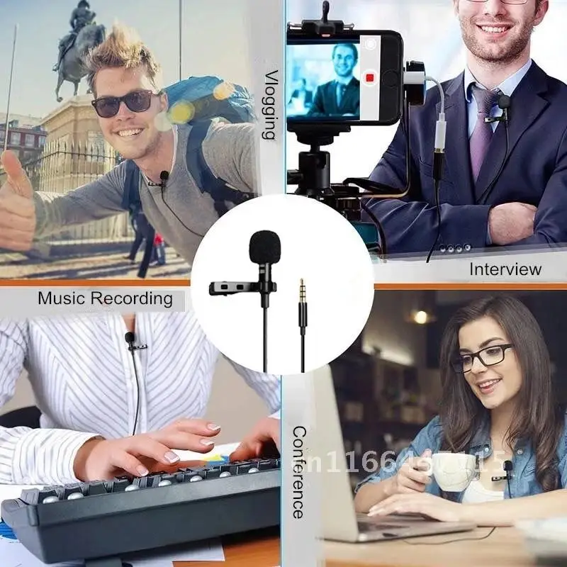 Portable Mini Microphone 3.5mm Lapel Lavalier Mic Clip-on External Buttonhole Microphones for Laptop PC Computer Recording Chat
Portable Mini Microphone 3.5mm Lapel Lavalier Mic Clip-on External Buttonhole Microphones for Laptop PC Computer Recording Chat