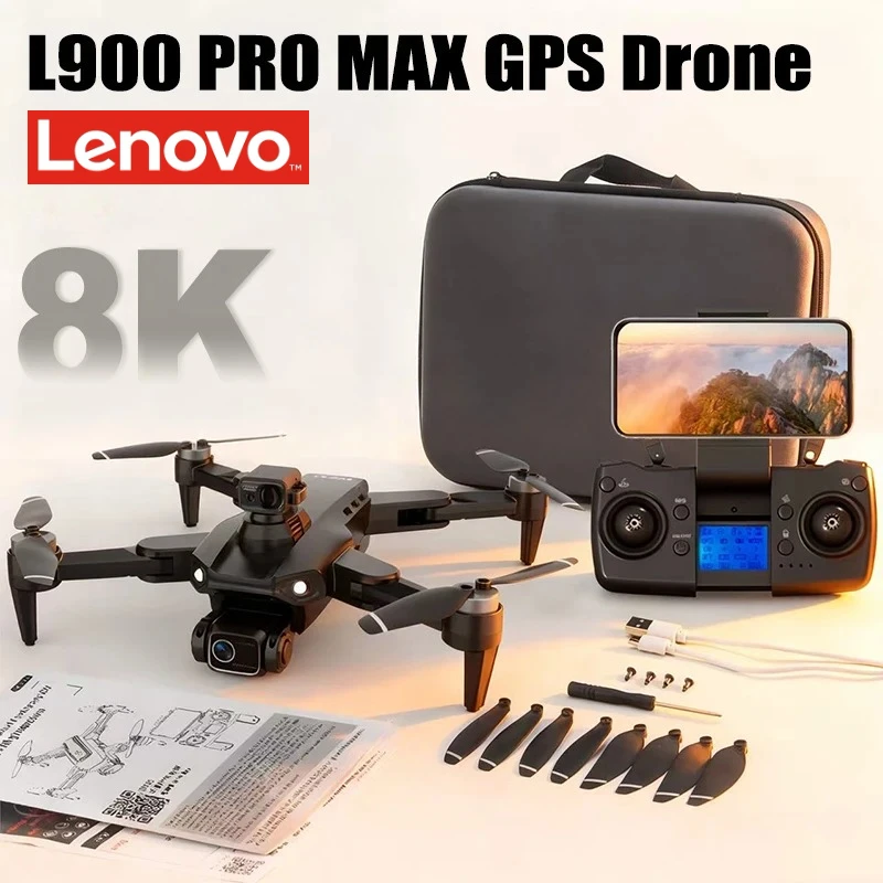 Lenovo L900 PRO MAX GPS Drone 4K Professional HD Dual Camera 5G Wifi Brushless Foldable Quadcopter RC Aerial Photography
Lenovo L900 PRO MAX GPS Drone 4K Professional HD Dual Camera 5G Wifi Brushless Foldable Quadcopter RC Aerial Photography
