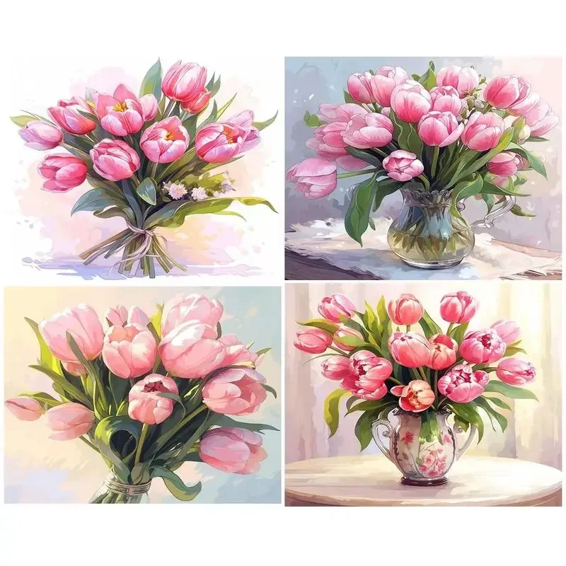 590096 Painting By Numbers Paint Kit Pink Flowers Handpainted Pictures By Numbers Wall Art Painting For Adults Gift
590096 Painting By Numbers Paint Kit Pink Flowers Handpainted Pictures By Numbers Wall Art Painting For Adults Gift