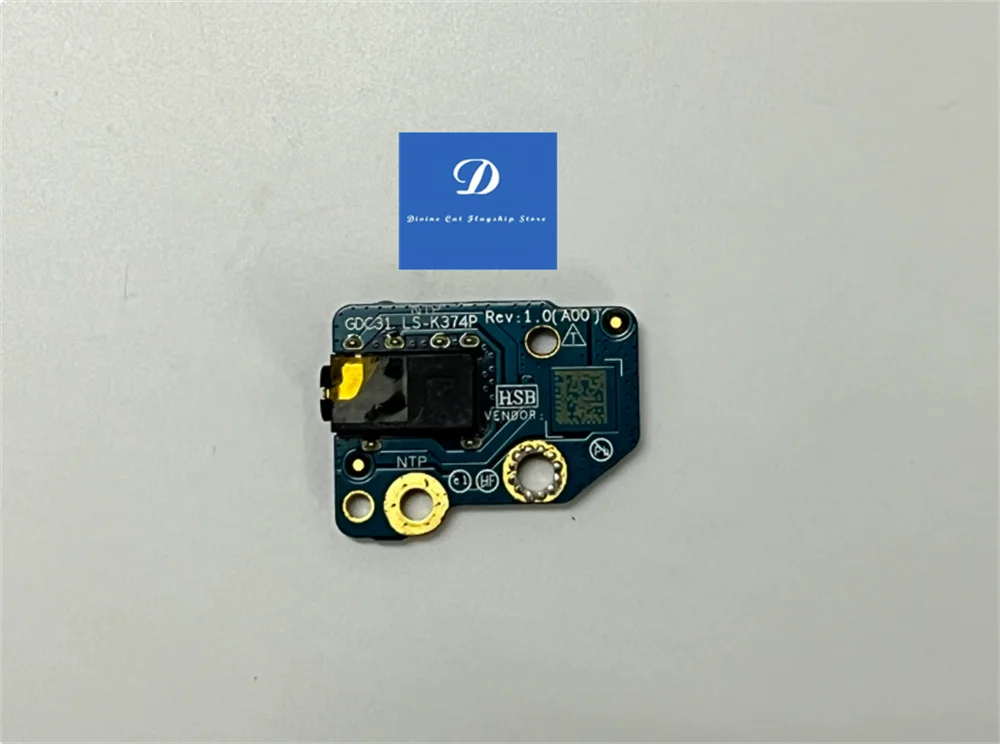 FOR Dell Latitude 7420 7430 Audio Earphone Board LS-K374P
FOR Dell Latitude 7420 7430 Audio Earphone Board LS-K374P
