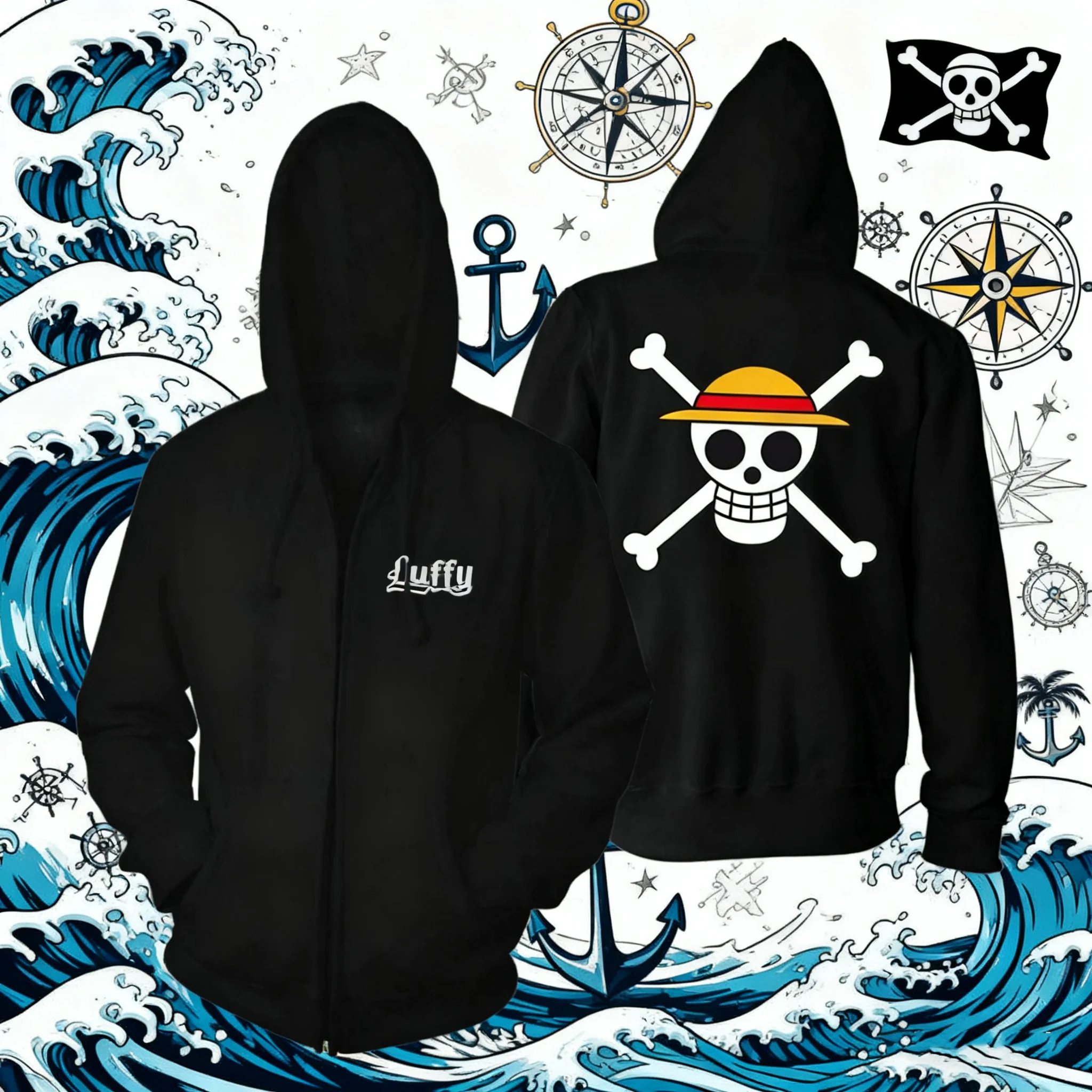 One Piece Luffy Anime Hooded Sweatshirt Men Women Zip Up Jacket Casual Streetwear Cosplay Costume Hoodie Spring Autumn Outerwear
One Piece Luffy Anime Hooded Sweatshirt Men Women Zip Up Jacket Casual Streetwear Cosplay Costume Hoodie Spring Autumn Outerwear