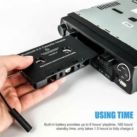 for Car Cassette SD MMC MP3 Good Tape Player Adapter Car Kit Stereo Audio Cassette Player Music Receiver Bluetooth 5.0 Vintage
