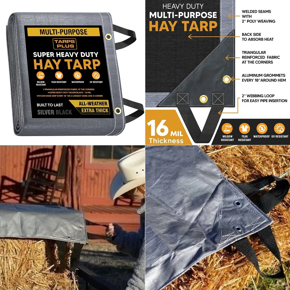 Heavy Duty 14 x 48 16 Mil Poly Tarp Waterproof amp TearResistant Cover with Reinforced Edges amp Rustproof Grommets AllPurpose
Heavy Duty 14 x 48 16 Mil Poly Tarp Waterproof amp TearResistant Cover with Reinforced Edges amp Rustproof Grommets AllPurpose