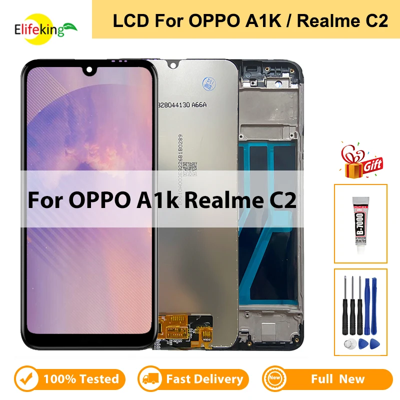 ЖК-дисплей для OPPO A1K / Realme C2, дисплей для RealmeC2 CPH1923 rmx1944, Замена ЖК-дисплея
ЖК-дисплей для OPPO A1K / Realme C2, дисплей для RealmeC2 CPH1923 rmx1944, Замена ЖК-дисплея